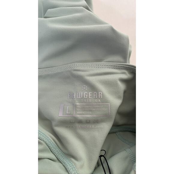 RawGear BM2001 High Rise Pocket Leggings Smoke Green Womens Size Large New - Picture 7 of 9